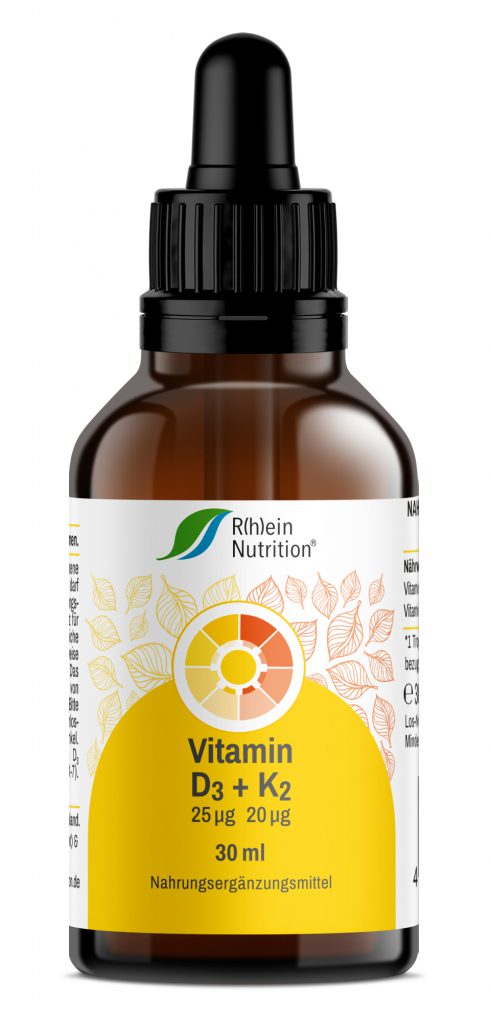 Vitamin D3 + K2 Osteo Tropfen von R(h)ein Nutrition